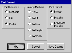 Print format dialog