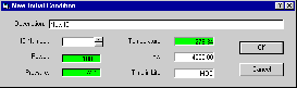 New initial conditions dialog